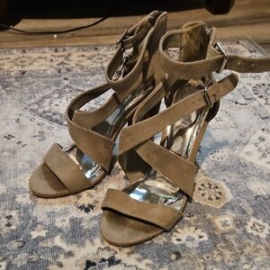 Carlos by Carlos Santana Taupe Strappy Heels